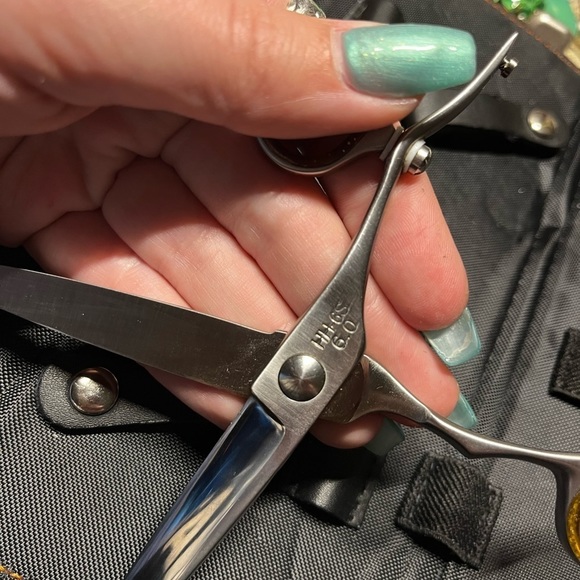 Hatori Hanzo professional hair cutting shears, HH6S Kime swivel - Picture 4 of 6